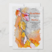 Invitation Automne (Devant)