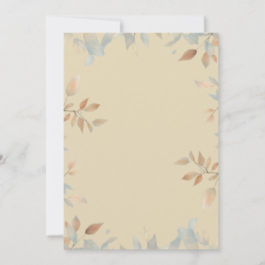 Invitation Automne 2 Anniversaire (Dos)