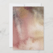 Invitation Automne Abstrait Floral Fête des mariées automne (Dos)