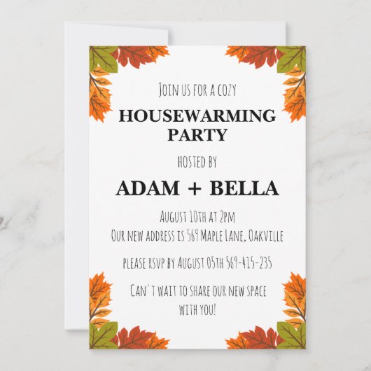 Invitation automne accueil (Devant)