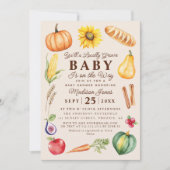 Invitation Automne Agricole Cultivé Localement Baby shower (Devant)