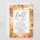 Invitation Automne Amour Tomber Verdure Mariage Rustique (Devant)