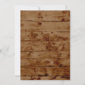Invitation Automne Amour Tomber Verdure Mariage Rustique (Dos)