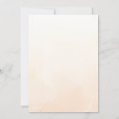 Invitation Automne Amour Turquoise Orange moderne Fête des ma (Dos)