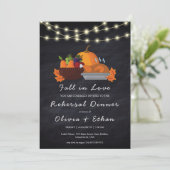 Invitation automne amoureux automne répétition dîner invitati (Debout devant)