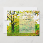 Invitation Automne Anniversaire Modèle de réception (Devant)