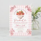 Invitation Automne Apple Orchard Fête des mariées S'Est Prise (Debout devant)