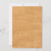 Invitation Automne Aquarelle Baby shower Floral Fleurs de sol (Dos)