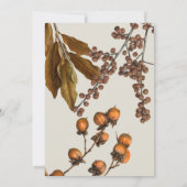 Invitation Automne Automne Aquarelle Feuillage Thanksgiving D (Dos)