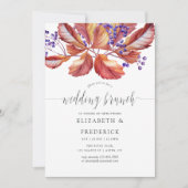 Invitation Automne - Automne Aquarelle Mariage Brunch invitat (Devant)