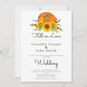 Invitation Automne Automne Automne Sunflower Citrouille Maria (Devant)