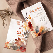 Invitation Automne automne Baby shower d'amour