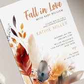 Invitation Automne automne Baby shower d'amour