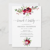 Invitation Automne - Automne Brunch floral Brunch et Bubbly (Devant)