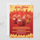 Invitation Automne Automne Canted Apple Party (Devant)