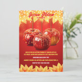 Invitation Automne Automne Canted Apple Party (Debout devant)