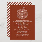 Invitation Automne automne Filigree Citrouille Elegance Invit (Devant / Derrière)