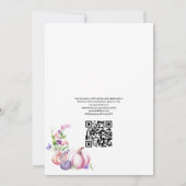 Invitation Automne Automne Floral Rustique Pays QR Code Maria (Dos)
