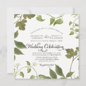 Invitation Automne Automne Forêt d'hiver Feuilles Bohême BOHO (Devant)