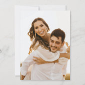 Invitation Automne automne Mariage floral (Dos)