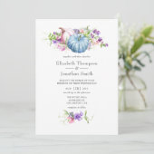 Invitation Automne - Automne Mariage floral (Debout devant)