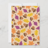 Invitation Automne Automne Rustique Grange Bois Citrouille Ma (Dos)