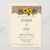 Invitation Automne Automne Rustique Répétition Dîner Invitati (Devant / Derrière)