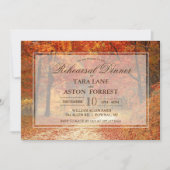 Invitation Automne Automne Rustique Répétition Dîner Invitati (Devant)