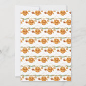 Invitation Automne Automne Vêtements Ligne Fille Baby shower (Dos)