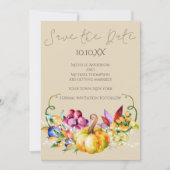 Invitation Automne Automne Vins rustiques Lumières Enregistre (Devant)