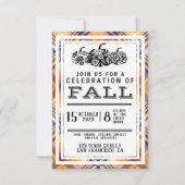 Invitation Automne, Autum Party, Halloween Party, Citrouille (Devant)