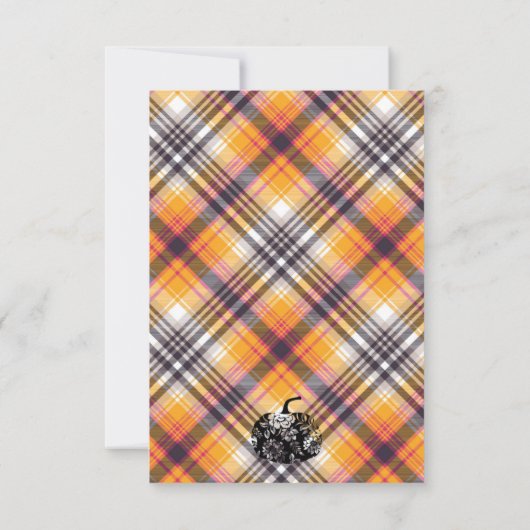 Invitation Automne, Autum Party, Halloween Party, Citrouille (Dos)