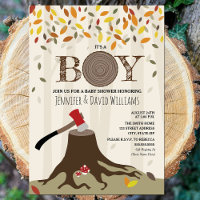 Automne Baby shower Automne Boy Lumberjack Douche