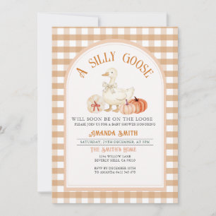 Invitation Automne Baby shower d'oie soie neutre par sexe