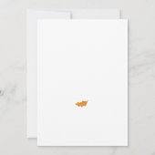 Invitation Automne Baby shower et Fête des mariées combinés (Dos)