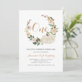 Invitation Automne Blanc Parties scintillant Citrouille Anniv (Debout devant)