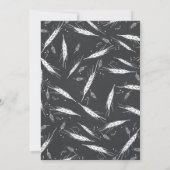 Invitation Automne Blé d'or Fête des mariées rustique moderne (Dos)