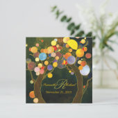 Invitation Automne Bliss Rustic Tree Thème Mariage (Debout devant)
