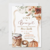 Invitation Automne Boho Coquette Citrouille Tea Party Fête de (Devant)