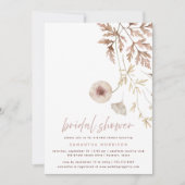 Invitation Automne Botanique Automne Fête des mariées florale (Devant)