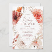 Invitation Automne Botanique Boho Floral Baby shower neutre (Devant)