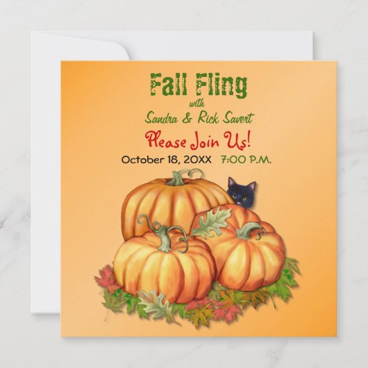 Invitation Automne Bounty automne Fling (Devant)