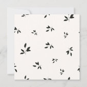 Invitation Automne Bourgogne Floral Enregistrer la date (Dos)