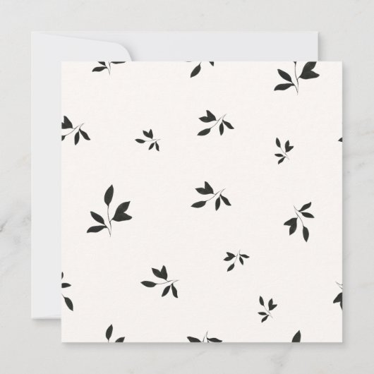 Invitation Automne Bourgogne Floral Enregistrer la date (Dos)