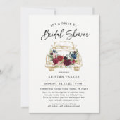 Invitation Automne Burgundy Drive By Bridal Showboat Invitati (Devant)