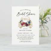 Invitation Automne Burgundy Drive By Bridal Showboat Invitati (Debout devant)