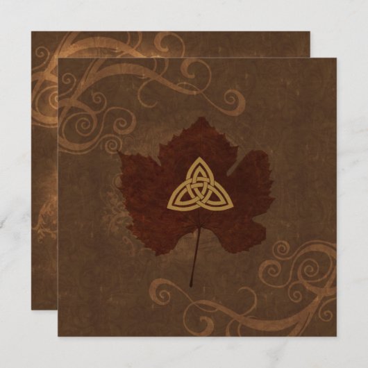 Invitation Automne celtique (Devant / Derrière)