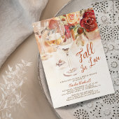 Invitation Automne Champagne Fête des mariées automne