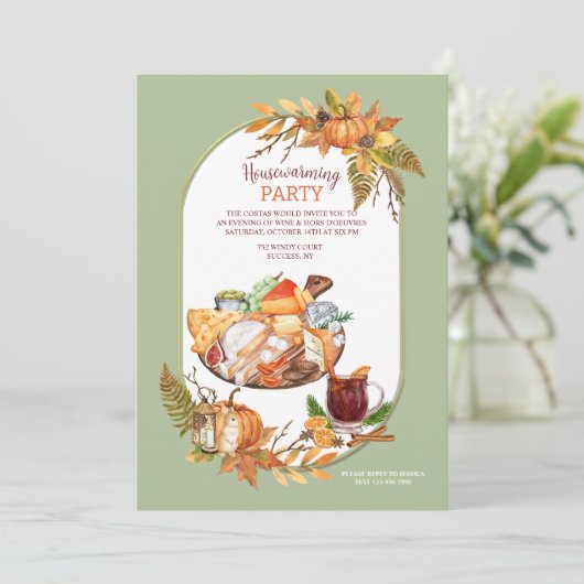 Invitation Automne Cheeseboard (Debout devant)