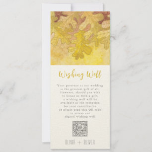 Invitation Automne Chêne Feuille Mariage Wishing Bien Code QR